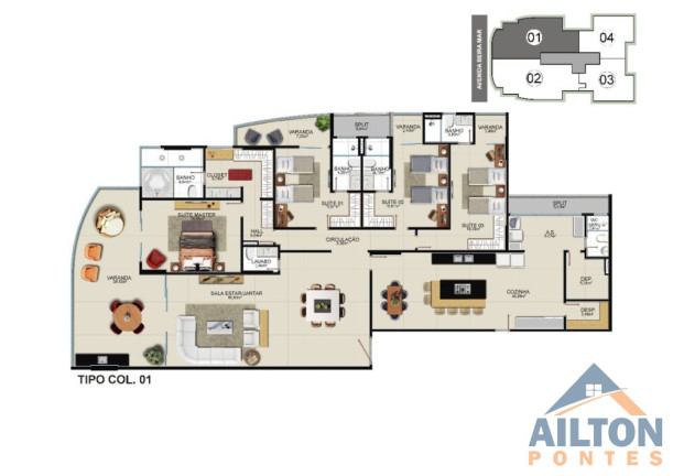 Imagem Apartamento com 4 Quartos à Venda, 320 m² em Praia Do Morro - Guarapari Imagem Apartamento com 4 Quartos à Venda, 320 m² em Praia Do Morro - Guarapari
