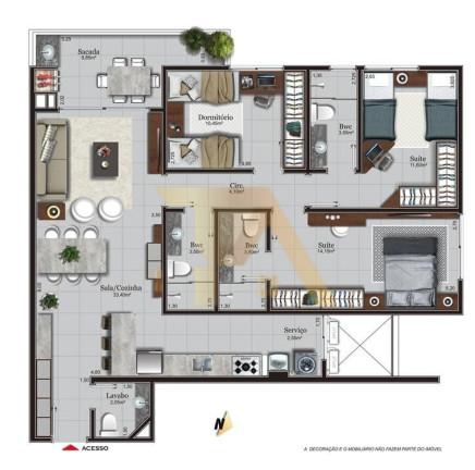 Imagem Apartamento com 2 Quartos à Venda, 65 m² em Paes Leme - Imbituba Imagem Apartamento com 2 Quartos à Venda, 65 m² em Paes Leme - Imbituba