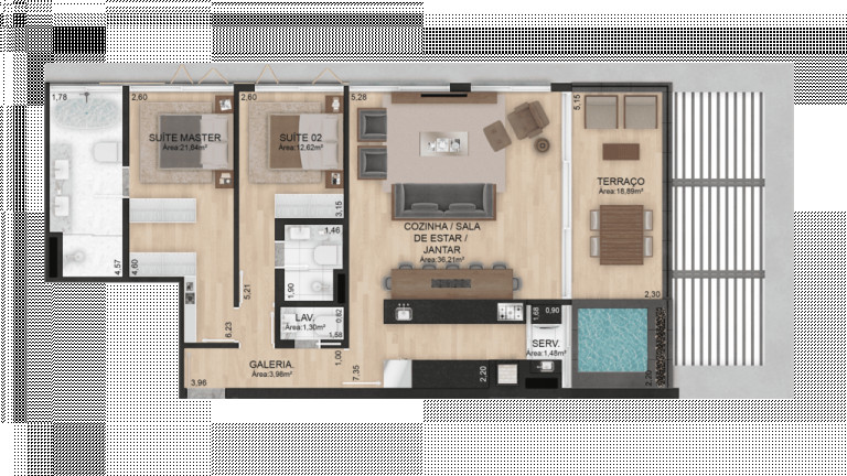 Imagem Apartamento com 2 Quartos à Venda, 110 m² em Três Figueiras - Porto Alegre