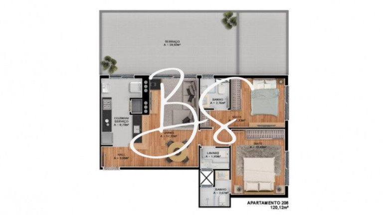 Imagem Apartamento com 1 Quarto à Venda, 70 m² em Centro - Canela