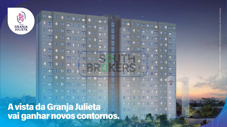 Apartamento com 2 Quartos à Venda, 31 m² em Santo Amaro - São Paulo