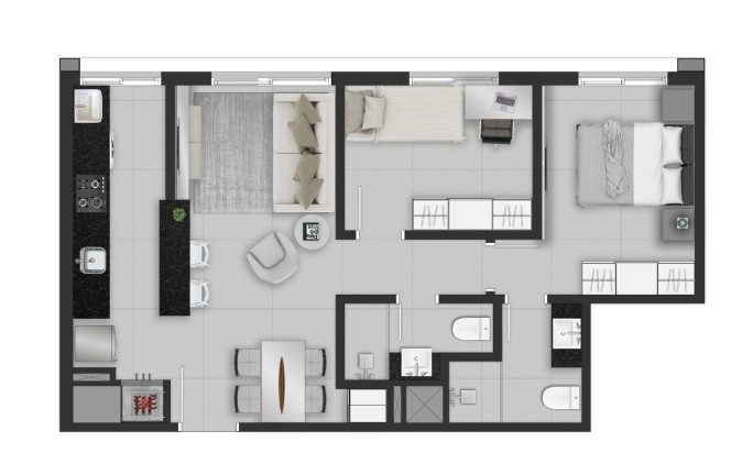 Imagem Apartamento com 1 Quarto à Venda, 57 m² em Capão Da Canoa - Capão Da Canoa