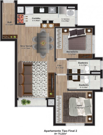 Imagem Apartamento com 2 Quartos à Venda, 79 m² em Vila Suíça - Gramado Imagem Apartamento com 2 Quartos à Venda, 79 m² em Vila Suíça - Gramado
