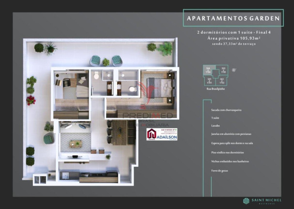 Imagem Apartamento com 2 Quartos à Venda, 77 m² em Kobrasol - São José Imagem Apartamento com 2 Quartos à Venda, 77 m² em Kobrasol - São José