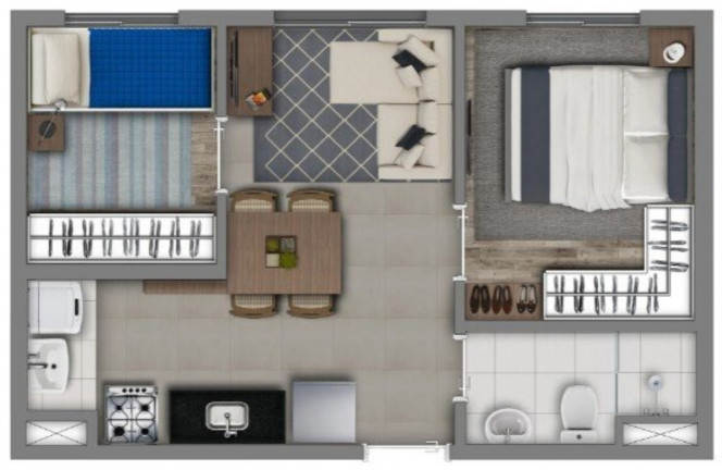 Imagem Imóvel com 2 Quartos à Venda, 36 m² em água Branca - São Paulo