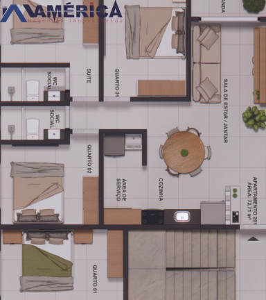 Imagem Imóvel com 3 Quartos à Venda, 129 m² em Jardim Cidade Universitária - João Pessoa