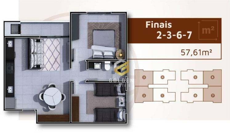 Imagem Apartamento com 2 Quartos à Venda, 56 m² em São Cristóvão - Barra Velha