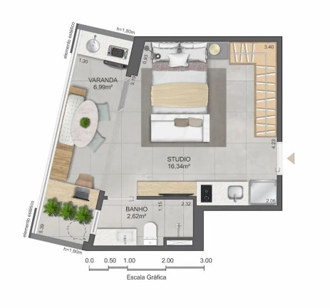 Imagem Imóvel com 1 Quarto à Venda, 44 m² em Icaraí - Niterói