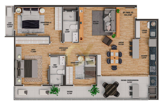 Imagem Apartamento à Venda, em Saguaçu - Joinville Imagem Apartamento à Venda, em Saguaçu - Joinville