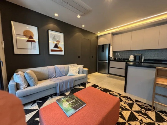 Imagem Flat com 1 Quarto para Alugar, 77 m² em Jardim Das Acácias - São Paulo Imagem Flat com 1 Quarto para Alugar, 77 m² em Jardim Das Acácias - São Paulo