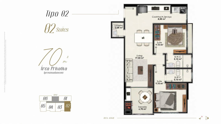 Imagem Apartamento com 2 Quartos à Venda, 70 m² em Morretes - Itapema Imagem Apartamento com 2 Quartos à Venda, 70 m² em Morretes - Itapema