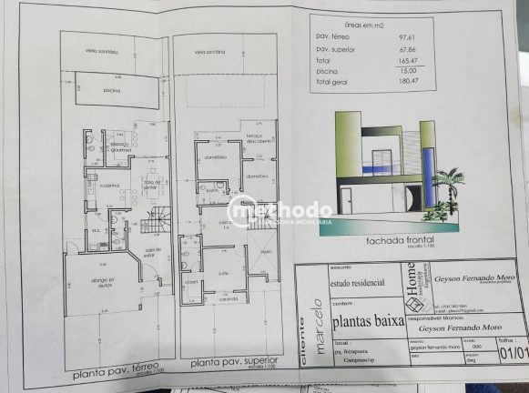 Imagem Casa com 3 Quartos à Venda, 167 m² em Jardim Ibirapuera - Campinas Imagem Casa com 3 Quartos à Venda, 167 m² em Jardim Ibirapuera - Campinas