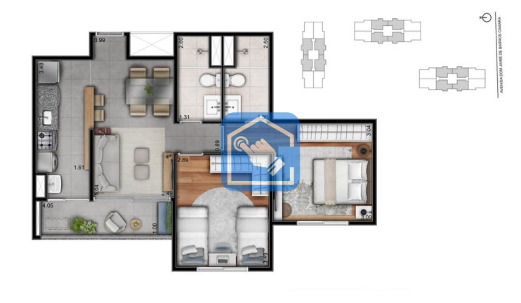 Imagem Apartamento com 2 Quartos à Venda, 61 m² em Planalto - São Bernardo Do Campo Imagem Apartamento com 2 Quartos à Venda, 61 m² em Planalto - São Bernardo Do Campo