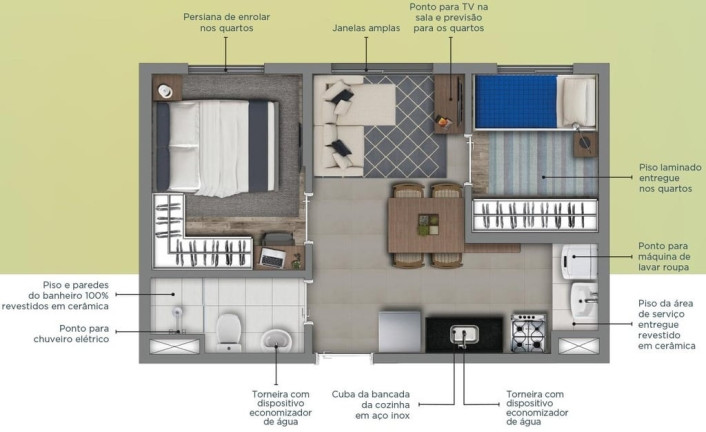 Imagem Apartamento com 2 Quartos à Venda, 33 m² em Mooca - São Paulo