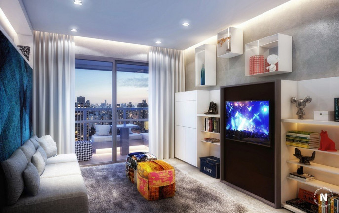 Imagem Studio com 1 Quarto à Venda, 45 m² em Brooklin Paulista - São Paulo Imagem Studio com 1 Quarto à Venda, 45 m² em Brooklin Paulista - São Paulo