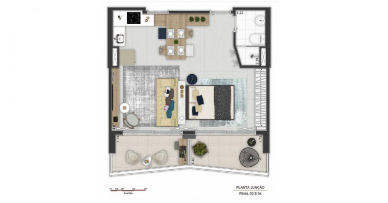 Imagem Imóvel com 1 Quarto à Venda, 22 m² em Centro - São Paulo Imagem Imóvel com 1 Quarto à Venda, 22 m² em Centro - São Paulo