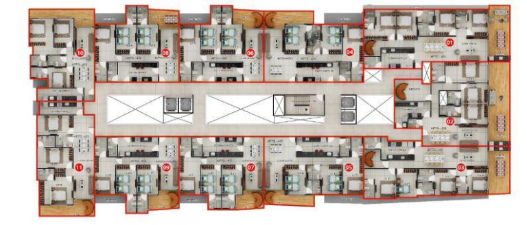Imagem Apartamento com 3 Quartos à Venda, 103 m² em Jardim Brasília - Cabedelo Imagem Apartamento com 3 Quartos à Venda, 103 m² em Jardim Brasília - Cabedelo