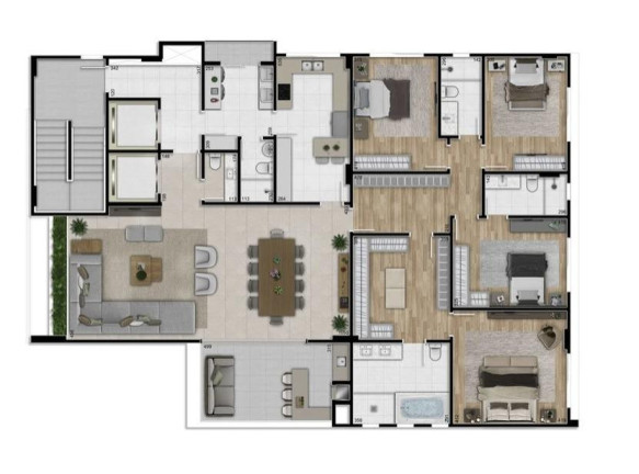 Imagem Apartamento com 3 Quartos à Venda, 225 m² em Cabral - Curitiba