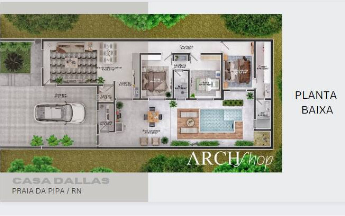 Casa com 3 Quartos à Venda, 408 m² em Praia Da Pipa - Tibau Do Sul