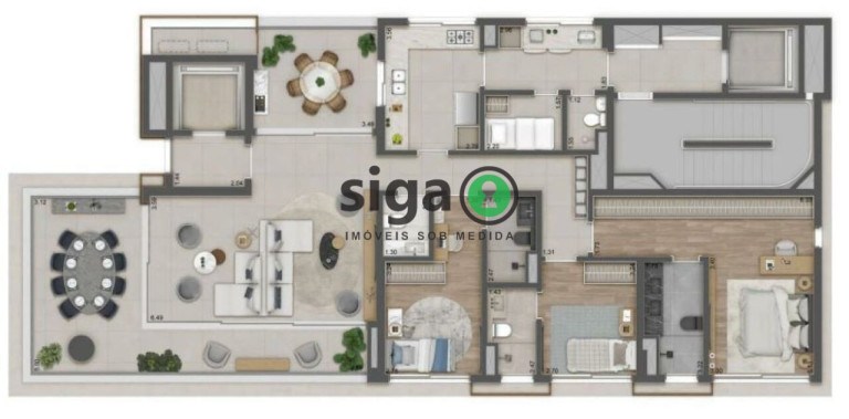 Imagem Apartamento com 3 Quartos à Venda, 185 m² em Jardins - São Paulo Imagem Apartamento com 3 Quartos à Venda, 185 m² em Jardins - São Paulo