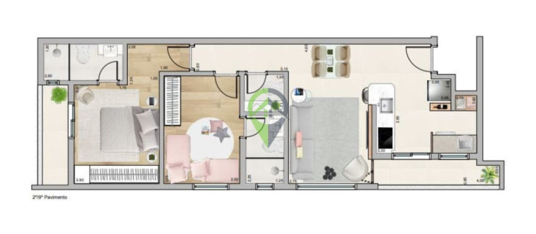 Imagem Apartamento com 2 Quartos à Venda, 82 m² em Aparecida - Santos