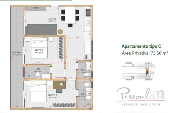 Imagem Apartamento com 2 Quartos à Venda, 109 m² em Saco Grande - Florianópolis Imagem Apartamento com 2 Quartos à Venda, 109 m² em Saco Grande - Florianópolis