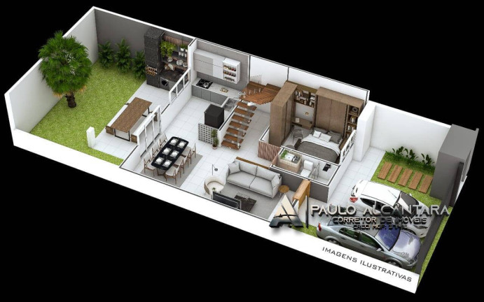 Imagem Casa com 3 Quartos à Venda, 200 m² em Vila Ipanema - Ipatinga