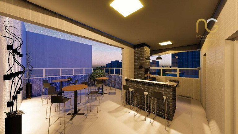 Imagem Apartamento com 1 Quarto à Venda, 51 m² em Vila Guilhermina - Praia Grande