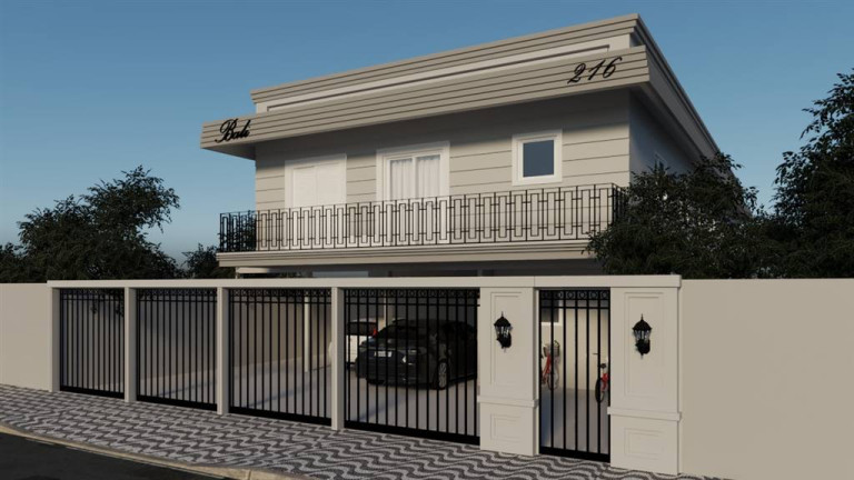 Casa com 2 Quartos à Venda, 65 m² em Tude Bastos - Praia Grande