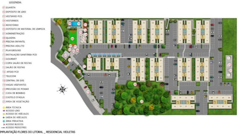 Imagem Apartamento com 2 Quartos à Venda, 44 m² em Bela Vista - Palhoça