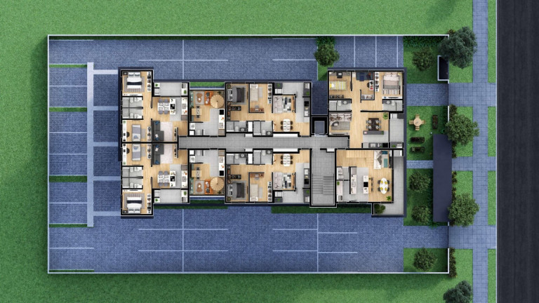 Imagem Apartamento com 2 Quartos à Venda, 56 m² em água Verde - Curitiba