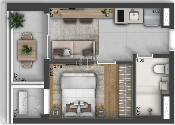 Imagem Apartamento com 1 Quarto à Venda, 27 m² em São Paulo