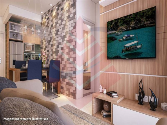 Apartamento com 2 Quartos à Venda, 47 m² em Parque Sao Vicente - Sao Vicente