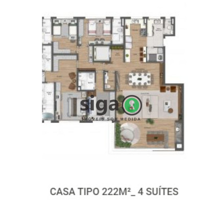 Imagem Apartamento com 4 Quartos à Venda, 222 m² em Panamby - São Paulo Imagem Apartamento com 4 Quartos à Venda, 222 m² em Panamby - São Paulo