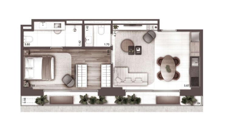 Imagem Apartamento com 1 Quarto à Venda, 48 m² em Higienópolis - São Paulo