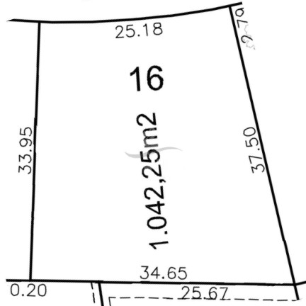 Terreno em Condomínio à Venda, 1.042 m² em Centro - Cabreúva