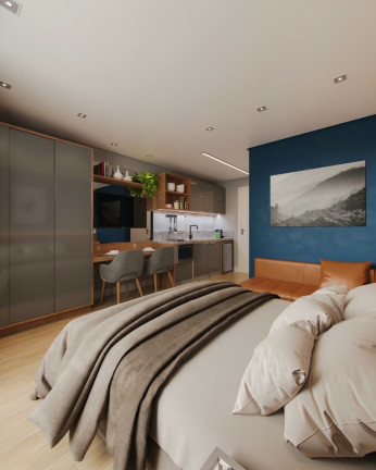 Imagem Apartamento com 1 Quarto à Venda, 36 m² em Bacacheri - Curitiba