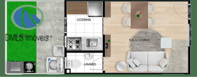 Imagem Casa com 2 Quartos à Venda, 60 m² em Centreville - Cotia