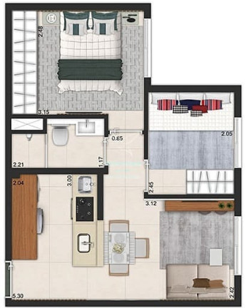 Imagem Apartamento com 2 Quartos à Venda, 35 m² em Cambuci - São Paulo Imagem Apartamento com 2 Quartos à Venda, 35 m² em Cambuci - São Paulo