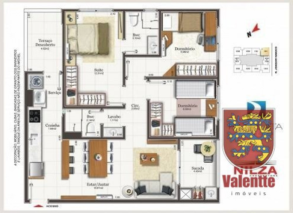 Imagem Apartamento com 3 Quartos à Venda,  em Capoeiras - Florianópolis