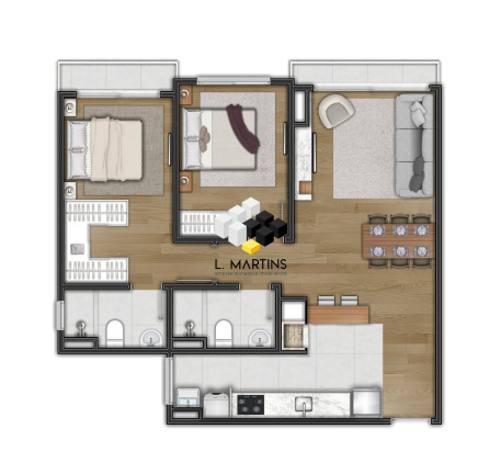 Imagem Cobertura com 2 Quartos à Venda, 80 m² em Centro - Canela Imagem Cobertura com 2 Quartos à Venda, 80 m² em Centro - Canela