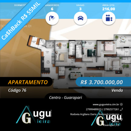 Imagem Apartamento com 1 Quarto à Venda,  em Guarapari