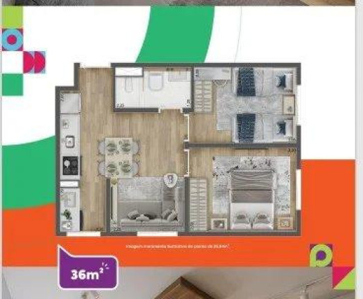 Imagem Apartamento com 1 Quarto à Venda, 24 m² em Vila Sul Americana - Carapicuíba