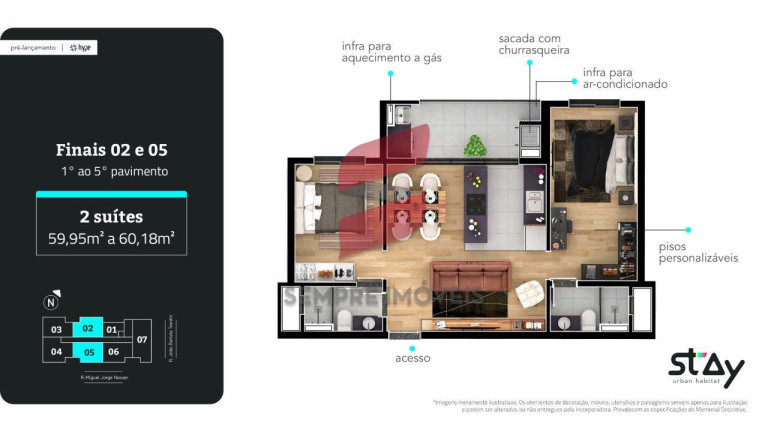 Imagem Apartamento com 2 Quartos à Venda, 60 m² em Tingui - Curitiba Imagem Apartamento com 2 Quartos à Venda, 60 m² em Tingui - Curitiba