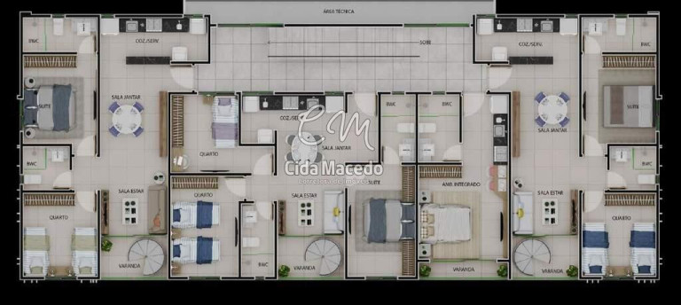 Imagem Apartamento com 3 Quartos à Venda, 60 m² em Aeroclube - João Pessoa