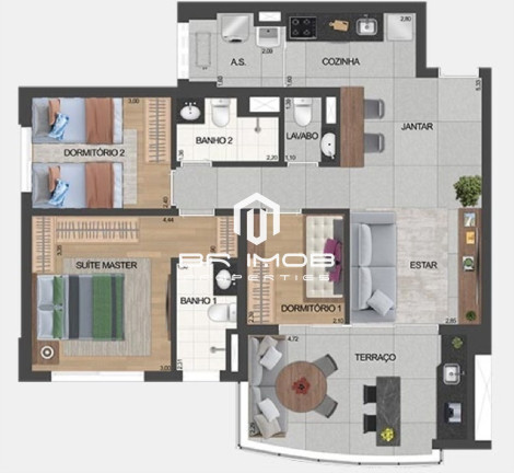 Imagem Imóvel com 3 Quartos à Venda, 81 m² em Brooklin - São Paulo Imagem Imóvel com 3 Quartos à Venda, 81 m² em Brooklin - São Paulo