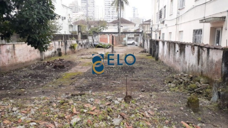 Terreno à Venda, 400 m² em Embaré - Santos