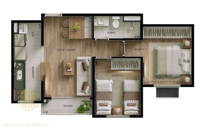 Imagem Apartamento com 2 Quartos à Venda, 43 m² em Goiânia 2 - Goiânia Imagem Apartamento com 2 Quartos à Venda, 43 m² em Goiânia 2 - Goiânia