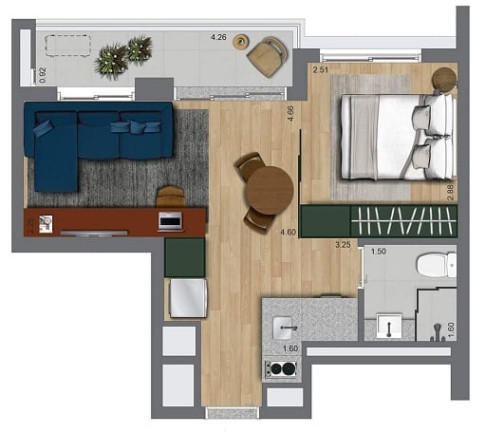 Imagem Apartamento com 2 Quartos à Venda, 37 m² em Butantã - São Paulo