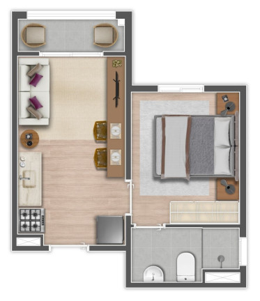Imagem Apartamento com 2 Quartos à Venda, 42 m² em Lapa De Baixo - São Paulo Imagem Apartamento com 2 Quartos à Venda, 42 m² em Lapa De Baixo - São Paulo